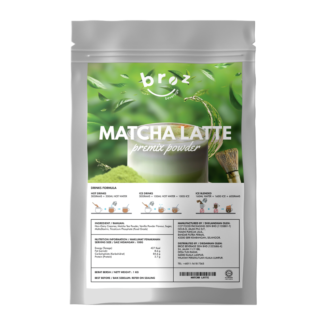 Matcha Latte Premix Powder